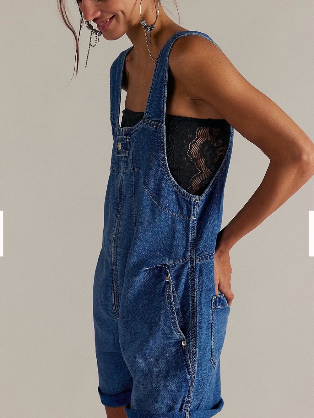 Free People We The Free Jude Shortalls & tank - Picture 2 of 10